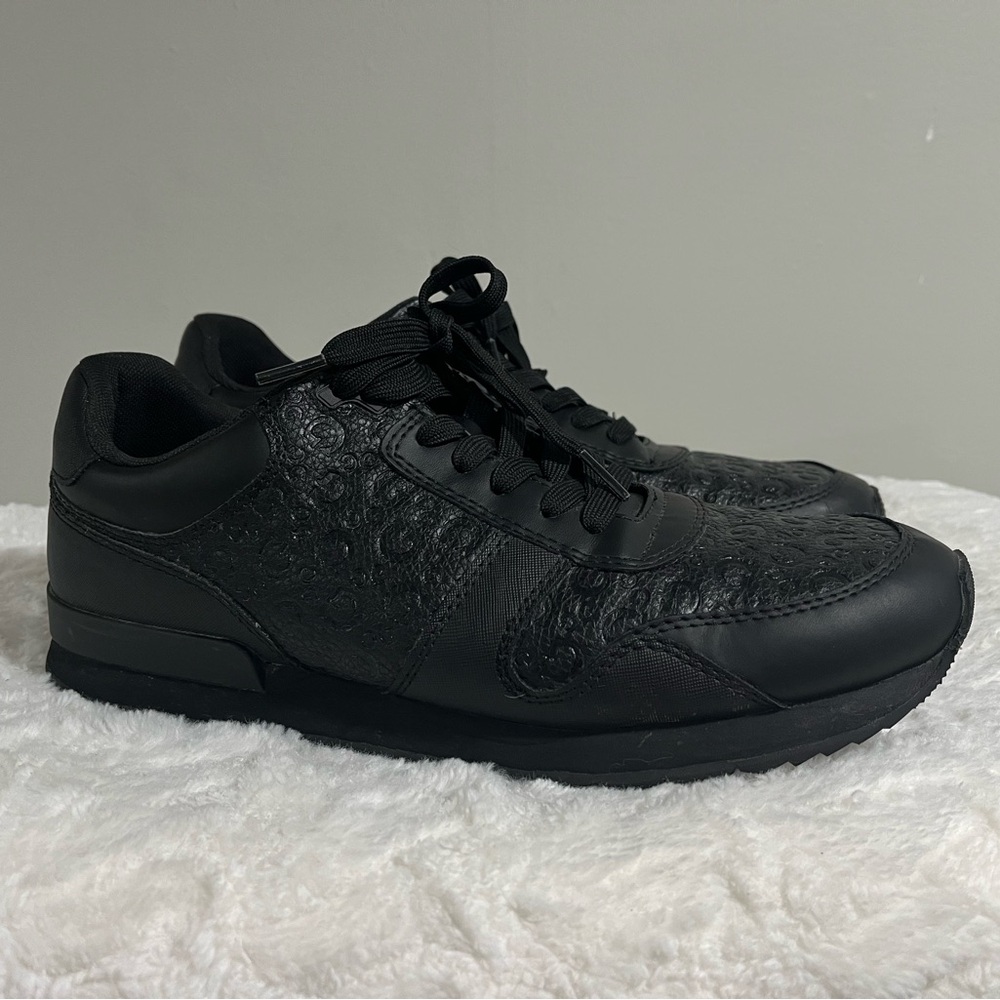 Guess Black Textured Sneakers